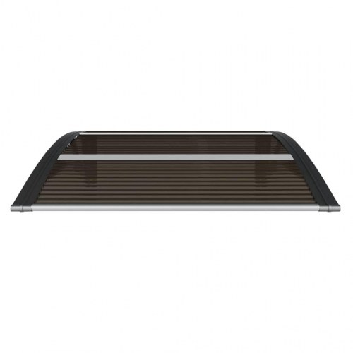 Dørmarkise - sort polycarbonat 80 × 75 cm