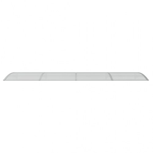Dørmarkise i grå polycarbonat 400 × 100 cm