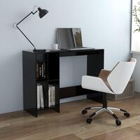 Skrivebord 102,5x35x75 cm konstrueret træ sort