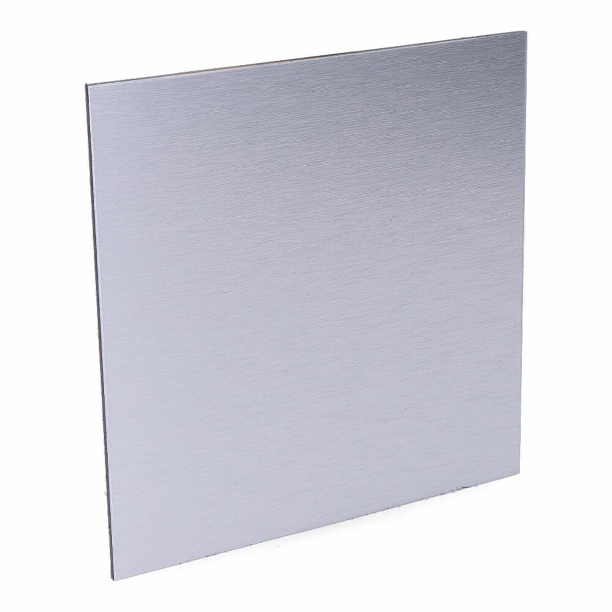 EDM Dæksel til luftventil 17,5 x 17,5 cm - sølv, aluminium