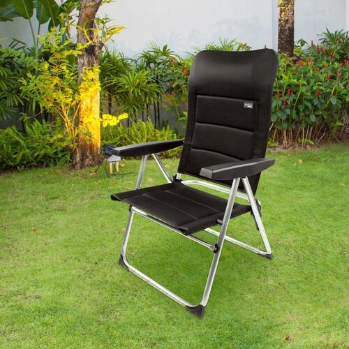 Strandstol Aktive Deluxe Foldbar Sort 49 x 105 x 59 cm (2 enheder)