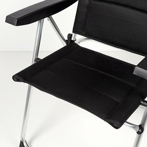 Strandstol Aktive Deluxe Foldbar Sort 49 x 105 x 59 cm (2 enheder)