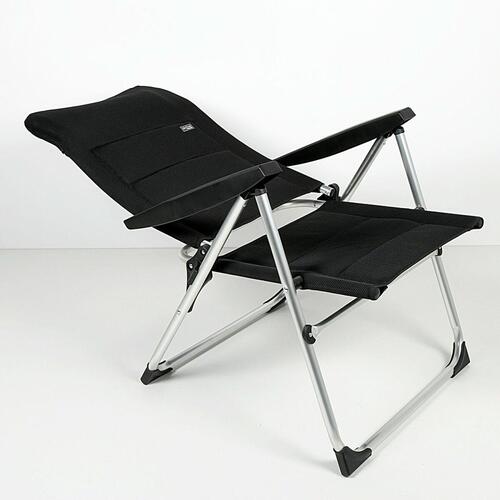 Strandstol Aktive Deluxe Foldbar Sort 49 x 105 x 59 cm (2 enheder)