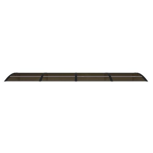 Dørbaldakin 350x100 cm polycarbonat sort