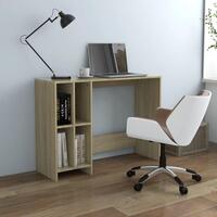 Skrivebord 102,5x35x75 cm konstrueret træ sonoma-eg