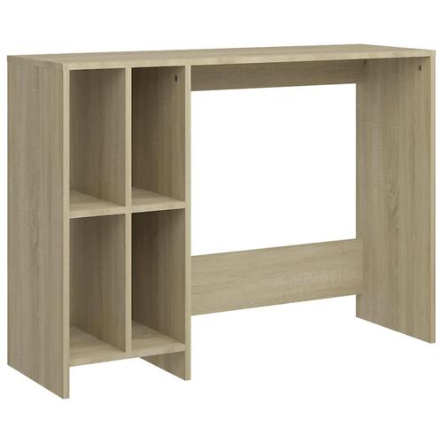 Skrivebord 102,5x35x75 cm konstrueret træ sonoma-eg