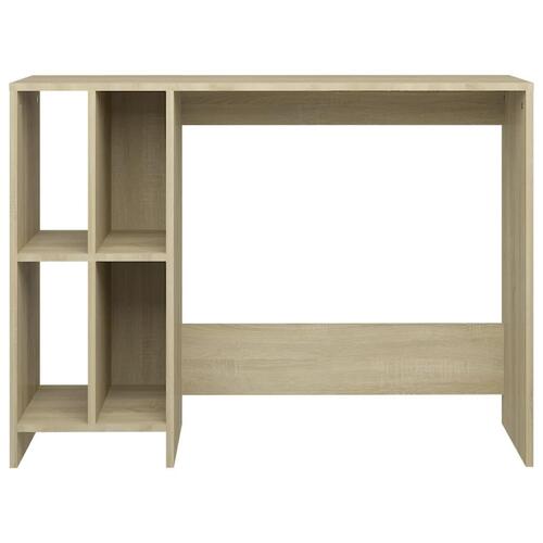 Skrivebord 102,5x35x75 cm konstrueret træ sonoma-eg