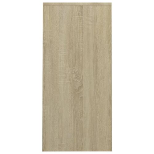 Skrivebord 102,5x35x75 cm konstrueret træ sonoma-eg