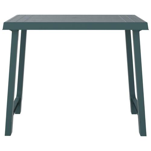 Campingbord 79x56x64 cm PP trælook grøn