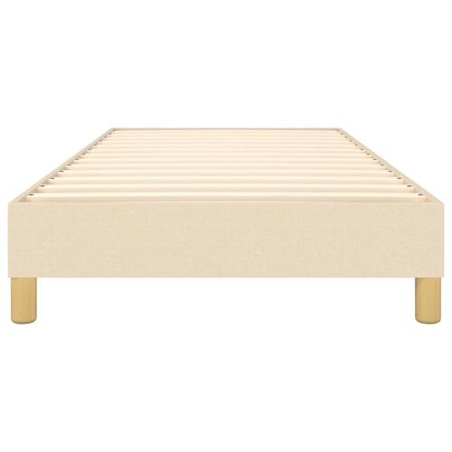 Sengeramme uden madras 90x190 cm stof cremefarvet