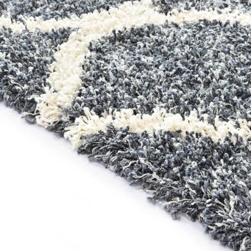 Shaggy tæppe Berber PP 160 x 230 cm blå og beige