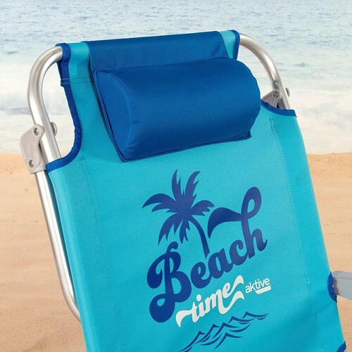 Strandstol Aktive Foldbar Blå 53 x 80 x 58 cm (2 enheder)