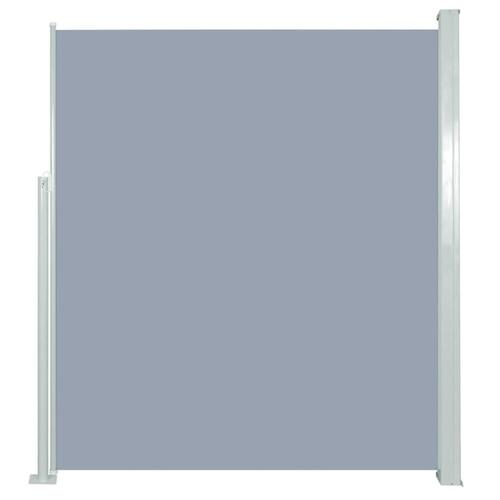 Sammenrullelig sidemarkise til terrassen 160 x 300 cm grå