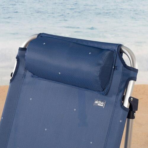 Strandstol Aktive Foldbar Marineblå 51 x 76 x 45 cm (2 enheder)
