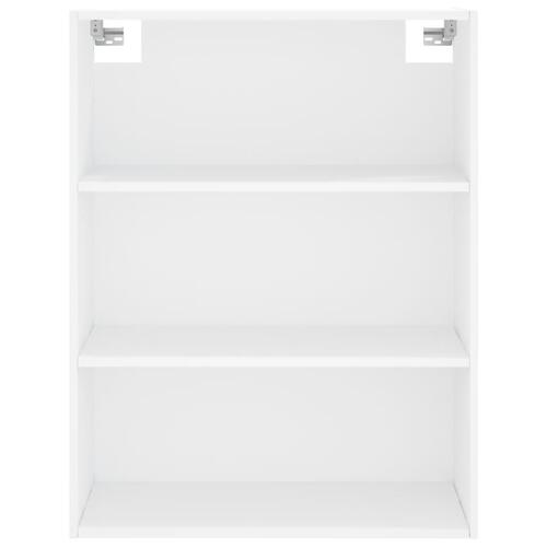Reol 69,5x32,5x180 cm konstrueret træ hvid