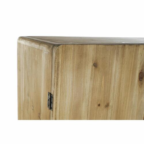 Skab 80 x 35 x 176 cm Gran Sort Metal Brun