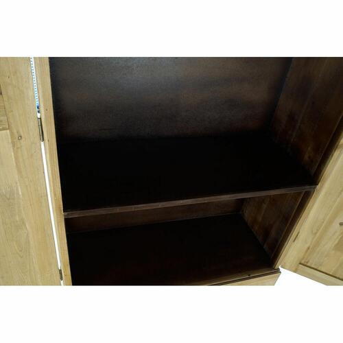 Skab 80 x 35 x 176 cm Gran Sort Metal Brun