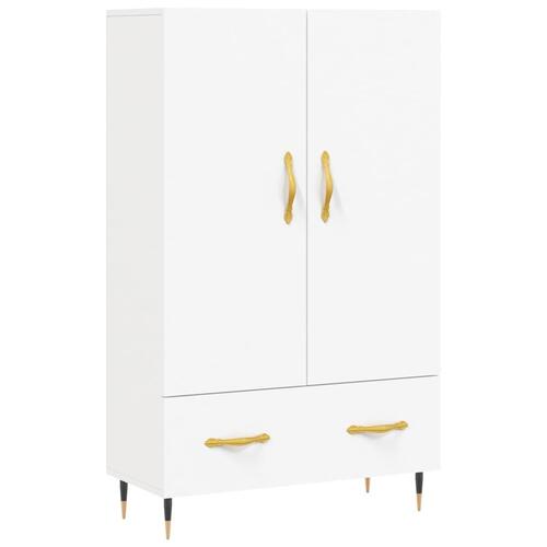 Skab 69,5x31x115 cm konstrueret træ hvid