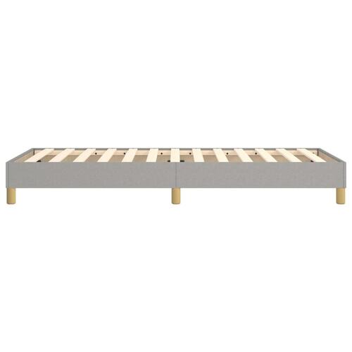 Sengeramme uden madras Lysegrå 90x200 cm Stof