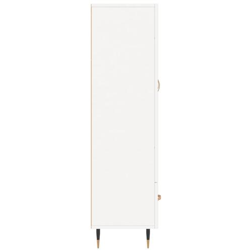 Skab 69,5x31x115 cm konstrueret træ hvid