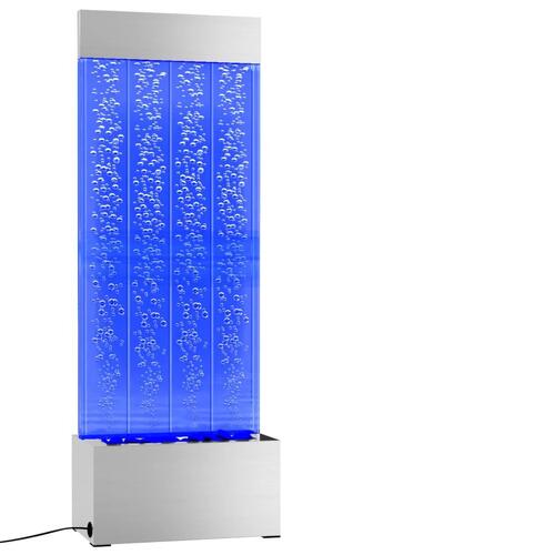151400 boblesøjle med RGB LED'er 110 cm rustfrit stål og akryl