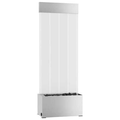 151400 boblesøjle med RGB LED'er 110 cm rustfrit stål og akryl