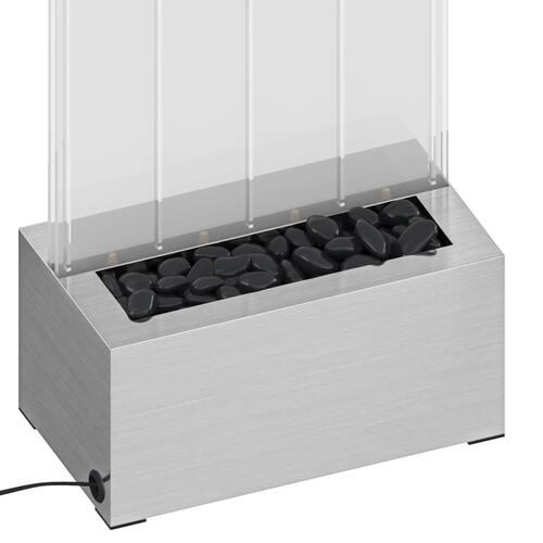 151400 boblesøjle med RGB LED'er 110 cm rustfrit stål og akryl