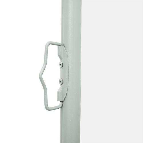 Sammenrullelig sidemarkise til terrassen 140x600 cm cremefarvet