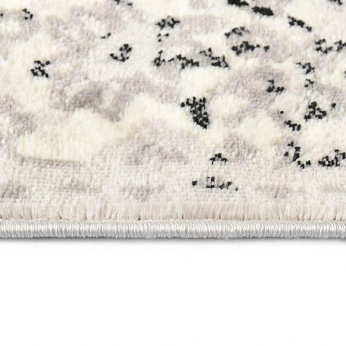 Gulvtæppe 160 x 230 cm PP grå og sort