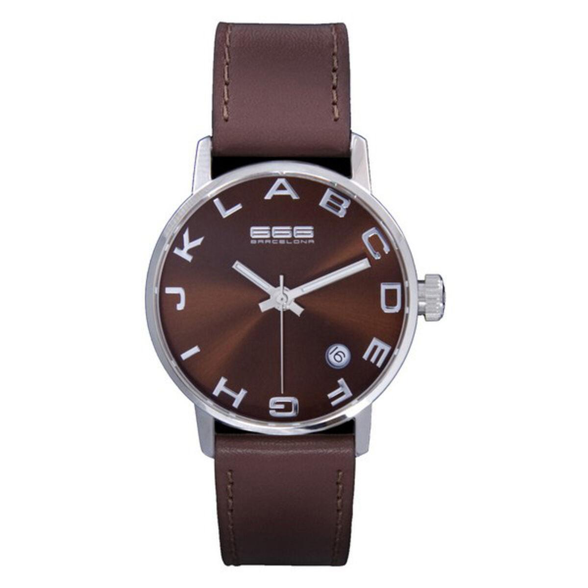 Unisex armbåndsur 666 Barcelona 666-273 - brun skive (Ø 35 mm)