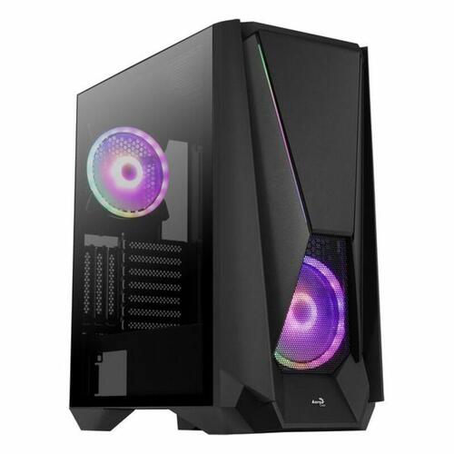 ATX Semi-tårn kasse Aerocool VISORBK LED RGB Sort