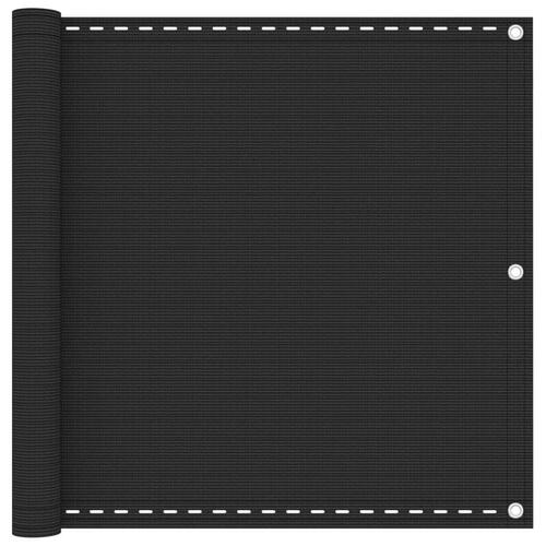 Balkonafskærmning HDPE 90 x 400 cm antracitgrå