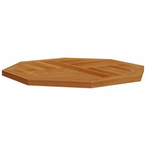 Bordplade 70x70x2,5 cm ottekantet massivt teaktræ
