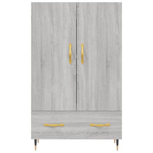 Skab 69,5x31x115 cm konstrueret træ grå sonoma-eg