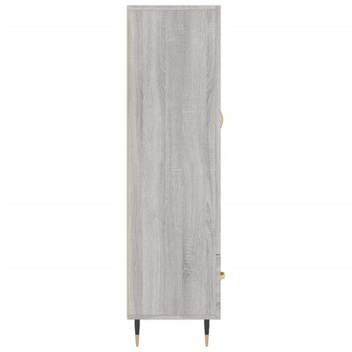 Skab 69,5x31x115 cm konstrueret træ grå sonoma-eg