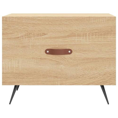 Sofabord 50x50x40 cm konstrueret træ sonoma egetræsfarve