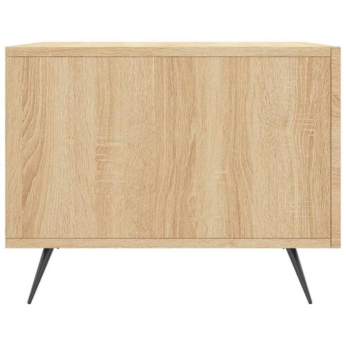 Sofabord 50x50x40 cm konstrueret træ sonoma egetræsfarve