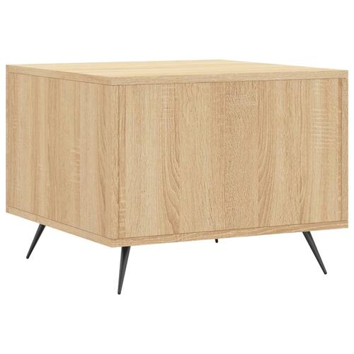 Sofabord 50x50x40 cm konstrueret træ sonoma egetræsfarve