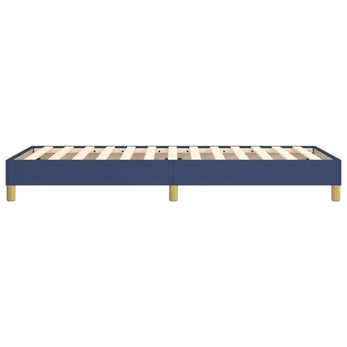 Sengeramme 90x200 cm stof blå