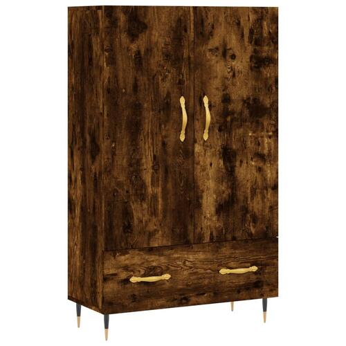 Skab 69,5x31x115 cm konstrueret træ røget sonoma-eg