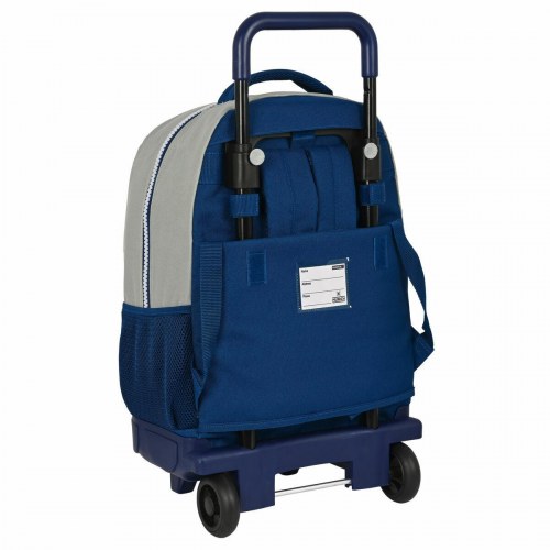 Munich 3D skoletaske med hjul - 33 x 22 x 45 cm, grå