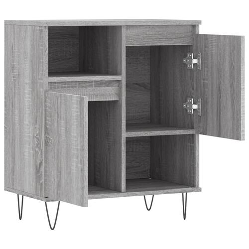 Skænk 60x35x70 cm konstrueret træ grå sonoma-eg