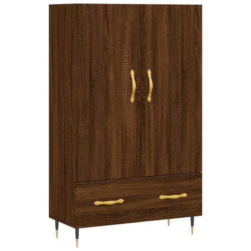 Skab 69,5x31x115 cm konstrueret træ brun sonoma-eg