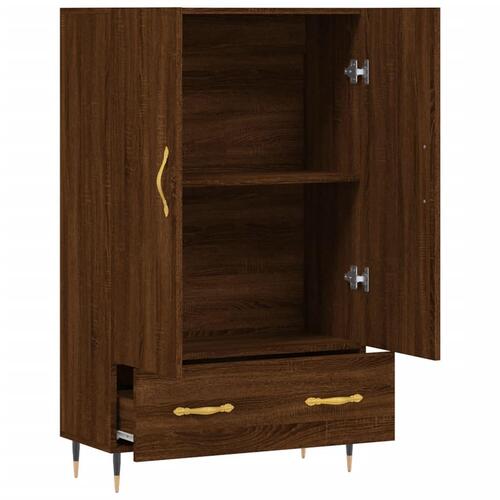 Skab 69,5x31x115 cm konstrueret træ brun sonoma-eg