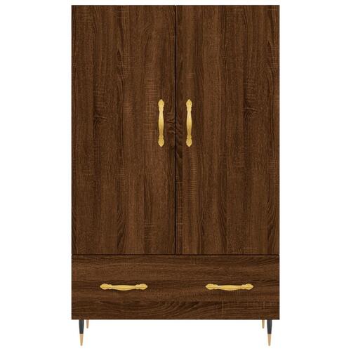 Skab 69,5x31x115 cm konstrueret træ brun sonoma-eg