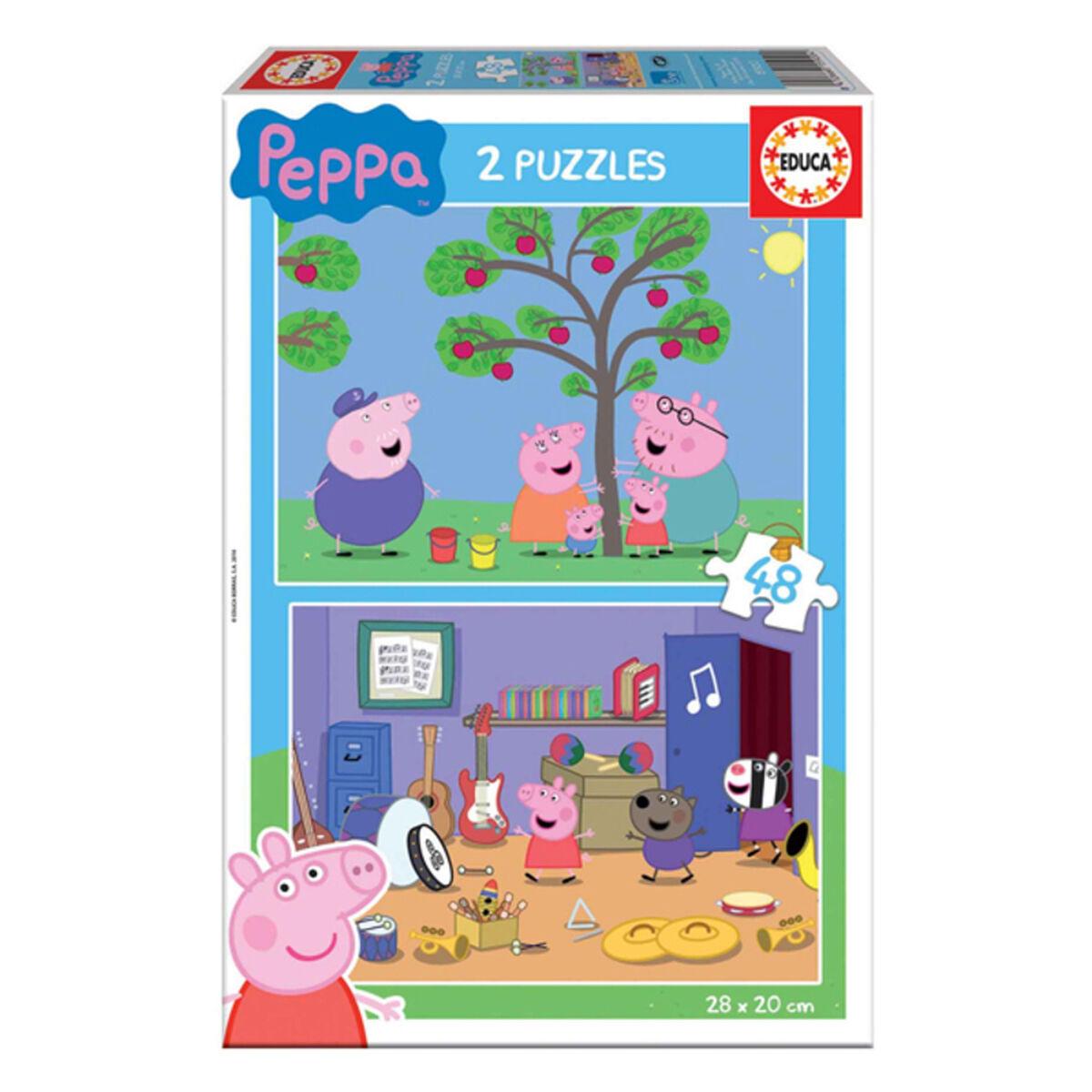 Børne Puslespil Educa Peppa Pig (2 x 48 stk)