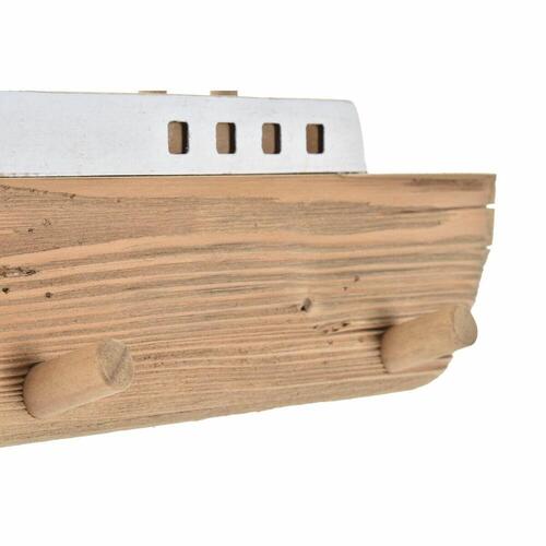 Knagerække til væggen 91 x 8,5 x 20 cm Natur Træ Barco