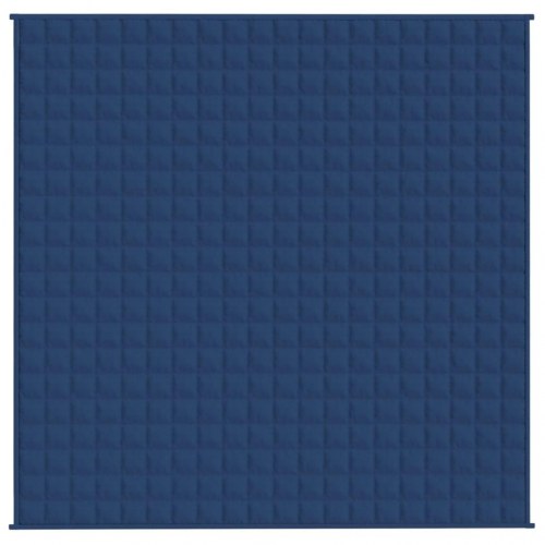 Tyngdetæppe 200×200 cm - 9 kg, blå mikrofiber