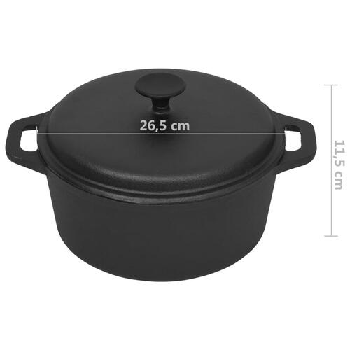 Gryde Ø26,5 cm støbejern
