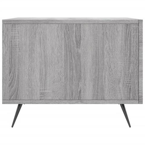 Sofabord 50x50x40 cm konstrueret træ grå sonoma-eg